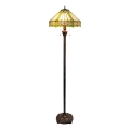 BRILAGI - Tiffany vitrāžas grīdas lampa EMERALD 2xE27/60W/230V