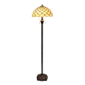 BRILAGI - Tiffany vitrāžas grīdas lampa IVORY SMOOTH 2xE27/60W/230V