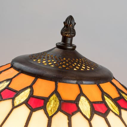 Brilagi - Tiffany vitrāžas grīdas lampa LUISA 2xE27/60W/230V