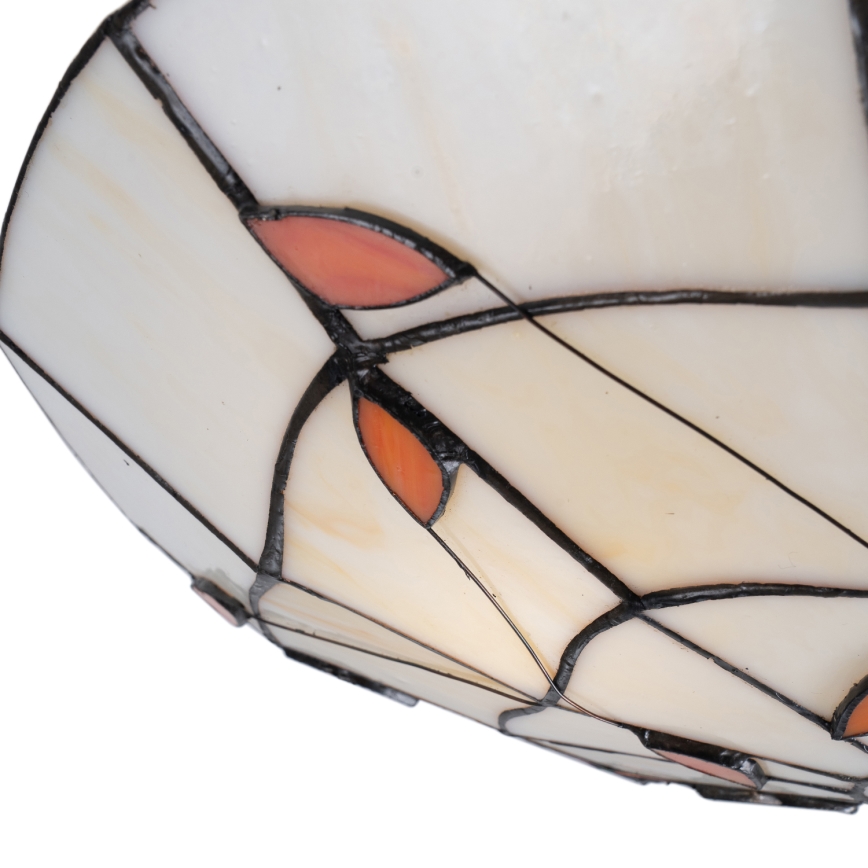 Brilagi - Tiffany vitrāžas griestu gaismeklis FOLIA 2xE27/60W/230V Ø 40 cm