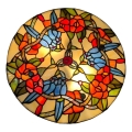 Brilagi - Tiffany vitrāžas griestu lampa JUNGLE 3xE27/60W/230V Ø 40 cm
