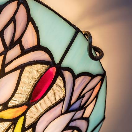 Brilagi - Tiffany vitrāžas griestu lampa LORAS 2xE27/60W/230V