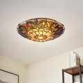 Brilagi - Tiffany vitrāžas griestu lampa LUISA 2xE27/60W/230V Ø 40 cm