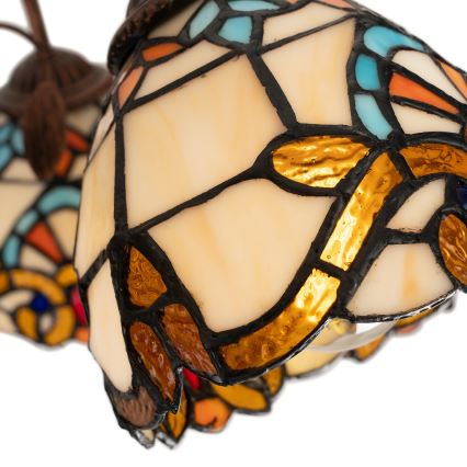 Brilagi - Tiffany vitrāžas griestu lampa MIRABELLA 8xE27/60W/230V Ø 68 cm