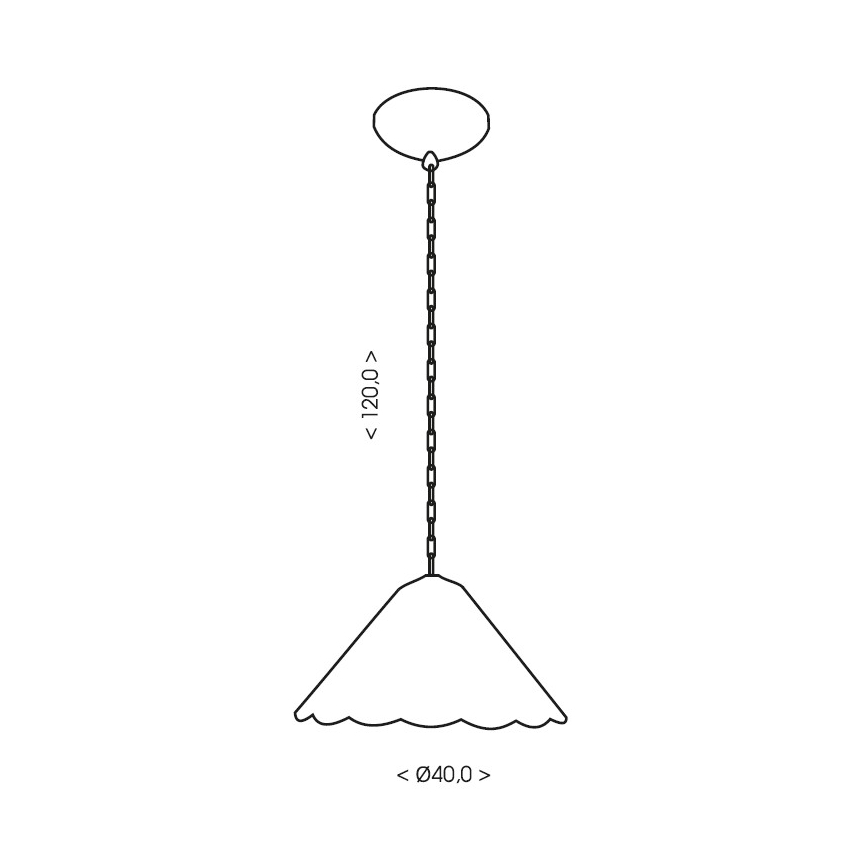 Brilagi - Tiffany vitrāžas lustra uz ķēdes FOLIA 1xE27/60W/230V Ø 40 cm