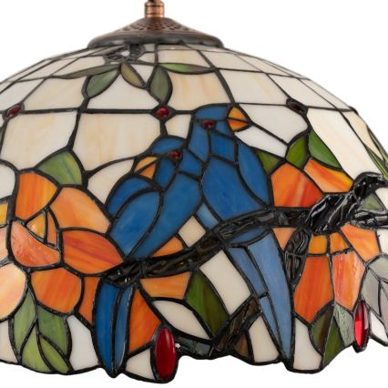 Brilagi - Tiffany vitrāžas lustra uz ķēdes JUNGLE 1xE27/60W/230V Ø 40 cm