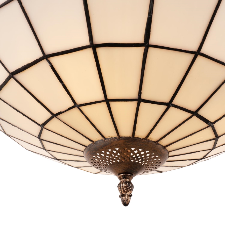 Brilagi - Tiffany vitrāžas lustra uz ķēdes SIENNA 3xE27/60W/230V Ø 50 cm