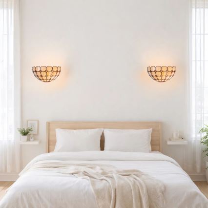 Brilagi - Tiffany vitrāžas sienas gaismeklis DORAN 1xE14/40W/230V