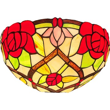 Brilagi - Tiffany vitrāžas sienas gaismeklis GARLAN 1xE14/40W/230V