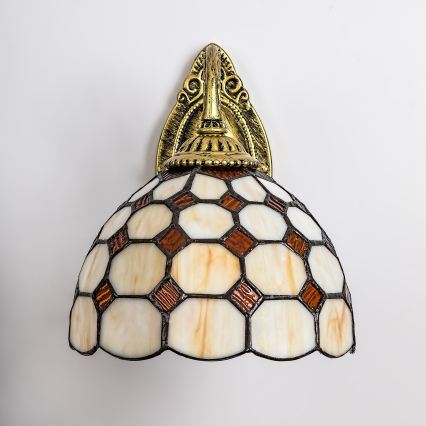 Brilagi - Tiffany vitrāžas sienas lampa DORAN 1xE27/40W/230V