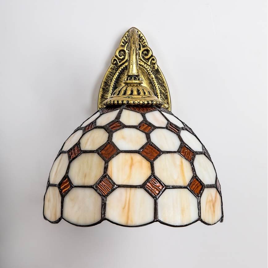 Brilagi - Tiffany vitrāžas sienas lampa DORAN 1xE27/40W/230V