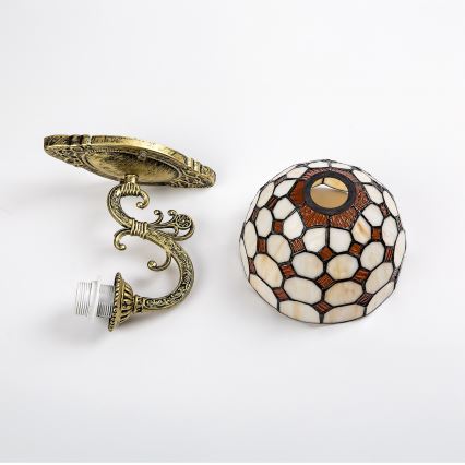 Brilagi - Tiffany vitrāžas sienas lampa DORAN 1xE27/40W/230V