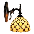 BRILAGI - Tiffany vitrāžas sienas lampa IVORY SMOOTH 1xE14/40W/230V