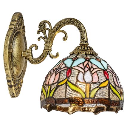 Brilagi - Tiffany vitrāžas sienas lampa LORAS 1xE27/40W/230V