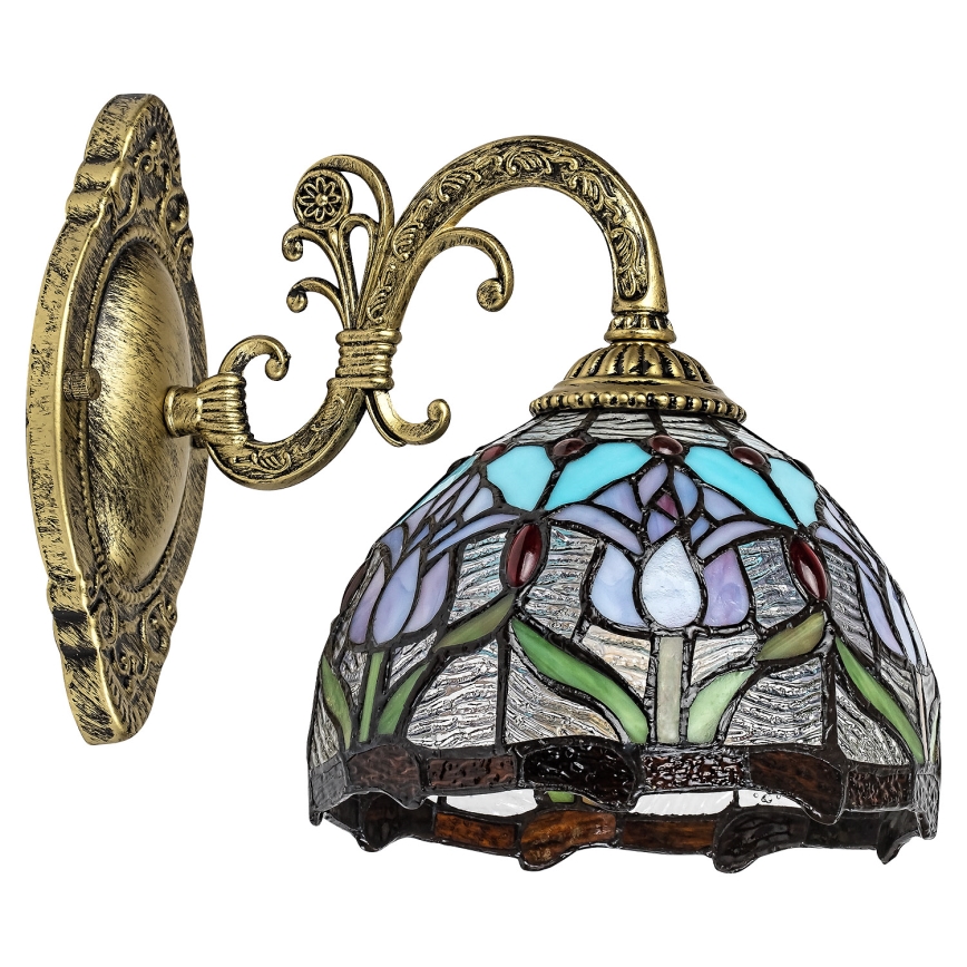Brilagi - Tiffany vitrāžas sienas lampa LORAS 1xE27/40W/230V