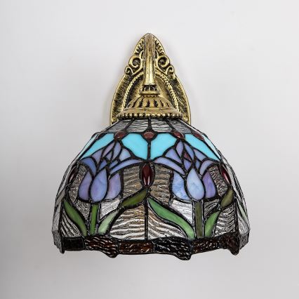 Brilagi - Tiffany vitrāžas sienas lampa LORAS 1xE27/40W/230V