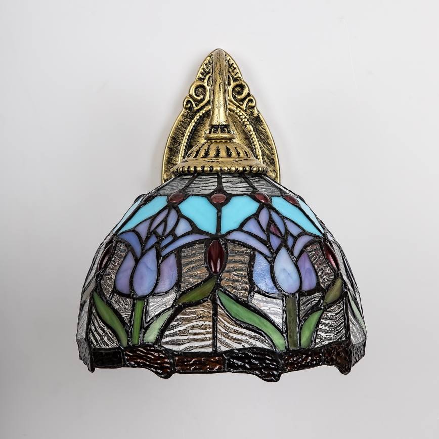 Brilagi - Tiffany vitrāžas sienas lampa LORAS 1xE27/40W/230V