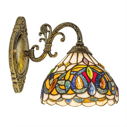Brilagi - Tiffany vitrāžas sienas lampa LUISA 1xE27/40W/230V