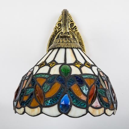 Brilagi - Tiffany vitrāžas sienas lampa LUISA 1xE27/40W/230V