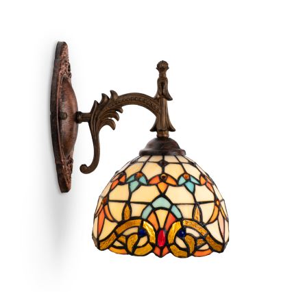 Brilagi - Tiffany vitrāžas sienas lampa MIRABELLA 1xE14/40W/230V