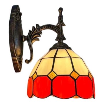 Brilagi - Tiffany vitrāžas sienas lampa SIENNA 1xE14/40W/230V