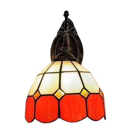 Brilagi - Tiffany vitrāžas sienas lampa SIENNA 1xE14/40W/230V