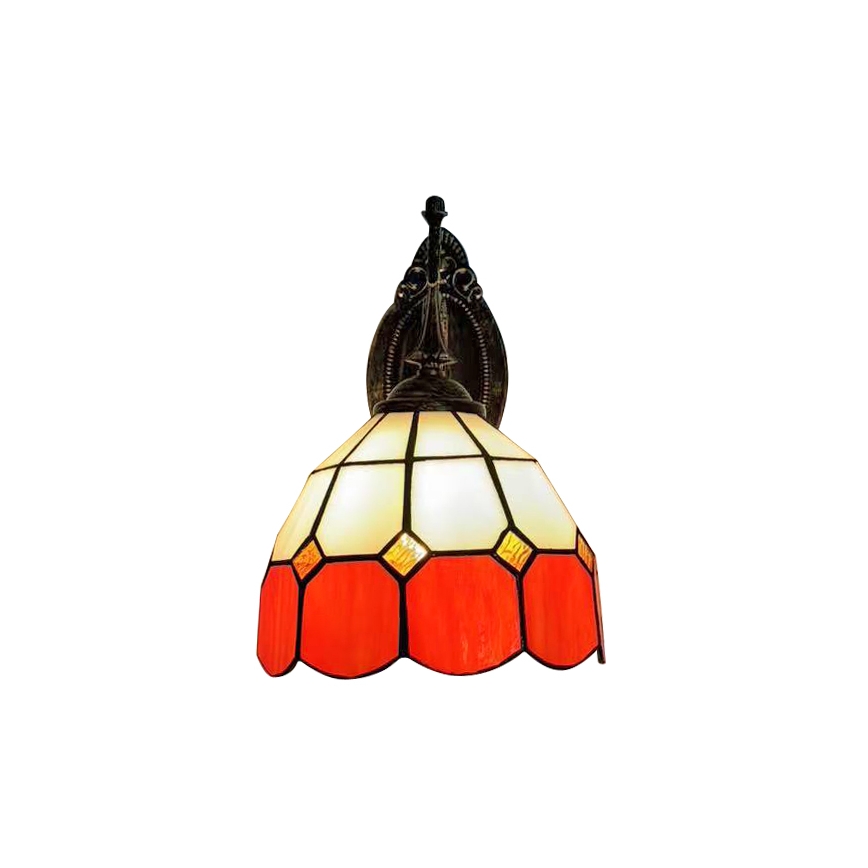 Brilagi - Tiffany vitrāžas sienas lampa SIENNA 1xE14/40W/230V