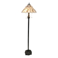 Brilagi - Tiffany vitrāžas stāvlampa FOLIA 2xE27/60W/230V