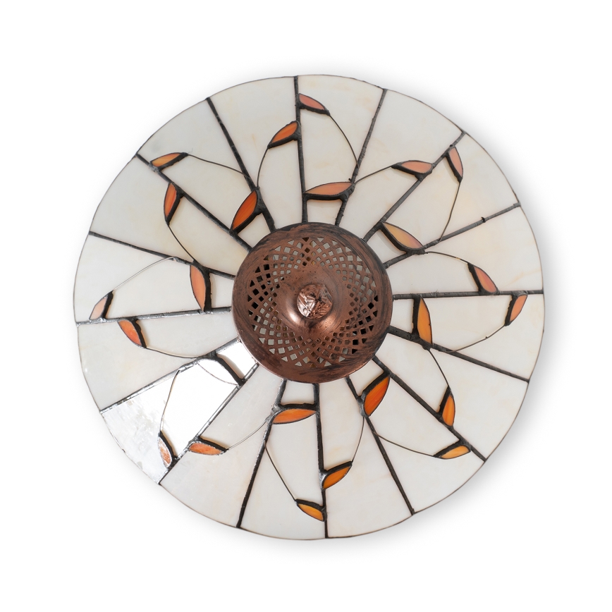 Brilagi - Tiffany vitrāžas stāvlampa FOLIA 2xE27/60W/230V