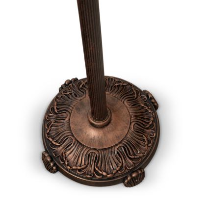 Brilagi - Tiffany vitrāžas stāvlampa FOLIA 2xE27/60W/230V