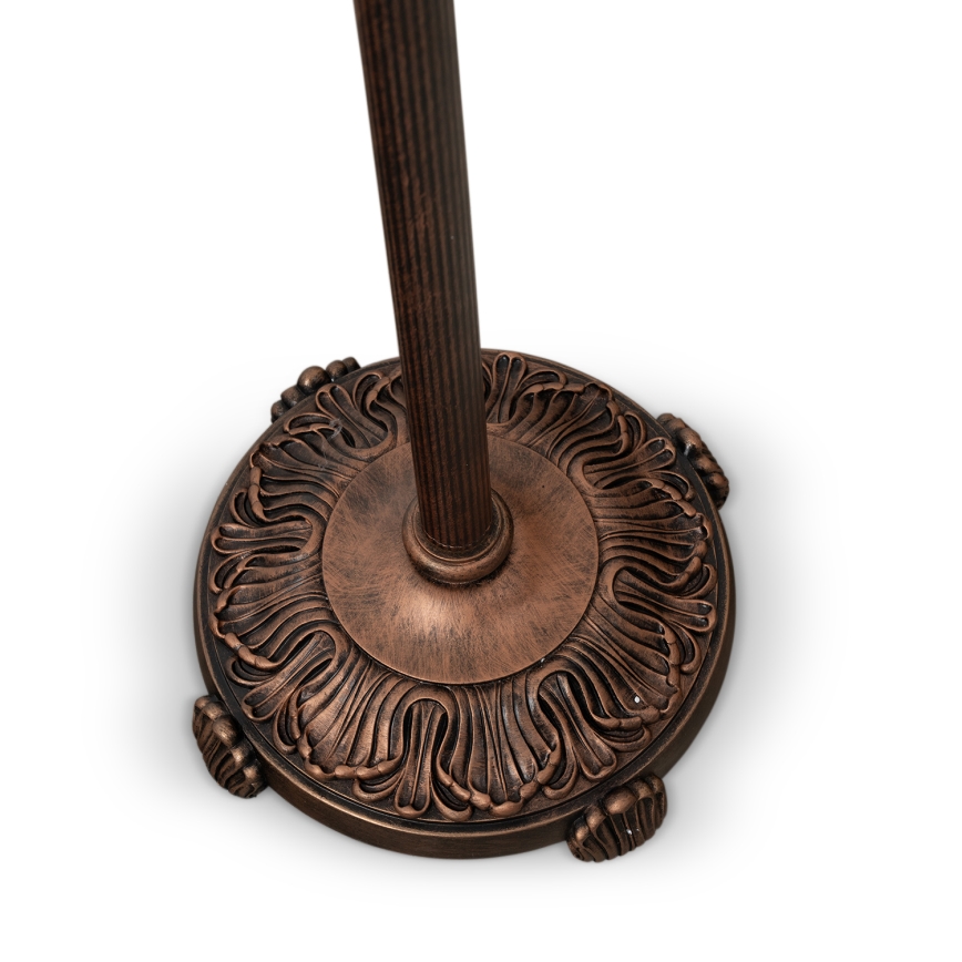 Brilagi - Tiffany vitrāžas stāvlampa FOLIA 2xE27/60W/230V