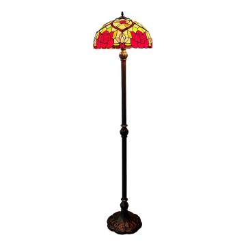Brilagi - Tiffany vitrāžas stāvlampa GARLAN 2xE27/60W/230V