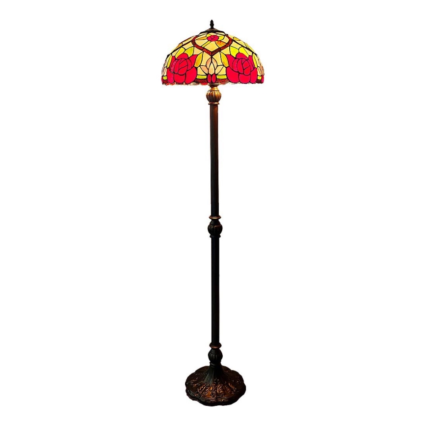 Brilagi - Tiffany vitrāžas stāvlampa GARLAN 2xE27/60W/230V