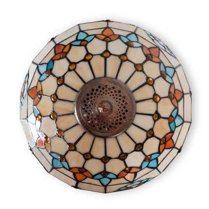 Brilagi - Tiffany vitrāžas stāvlampa MIRABELLA 2xE27/60W/230V