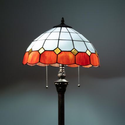 Brilagi - Tiffany vitrāžas stāvlampa SIENNA 2xE27/60W/230V