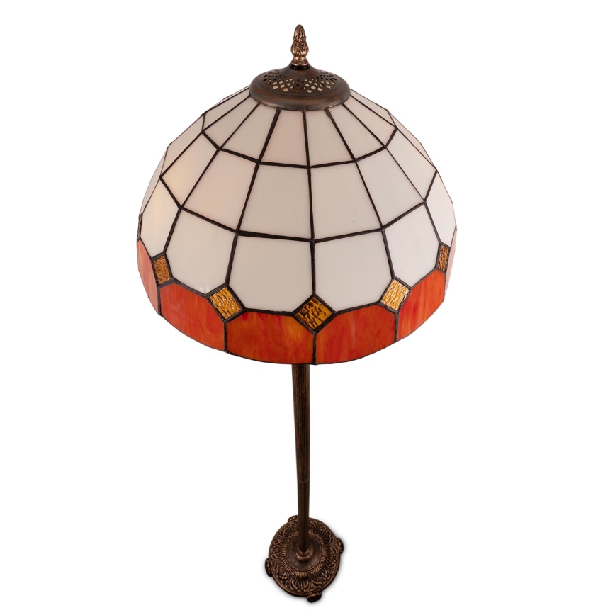 Brilagi - Tiffany vitrāžas stāvlampa SIENNA 2xE27/60W/230V