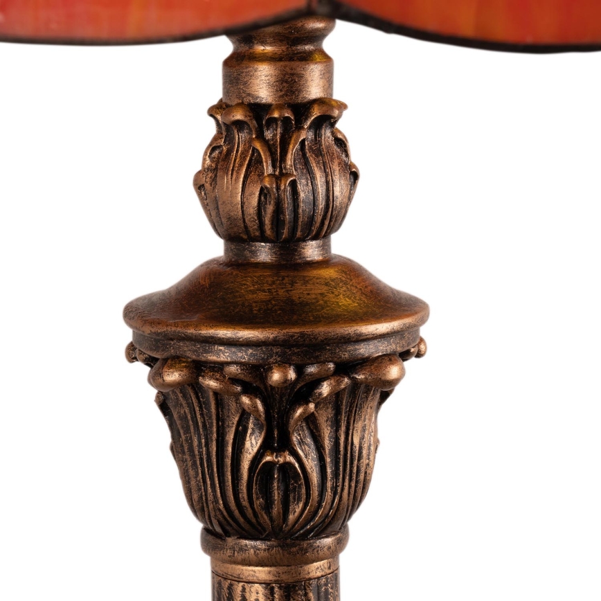 Brilagi - Tiffany vitrāžas stāvlampa SIENNA 2xE27/60W/230V