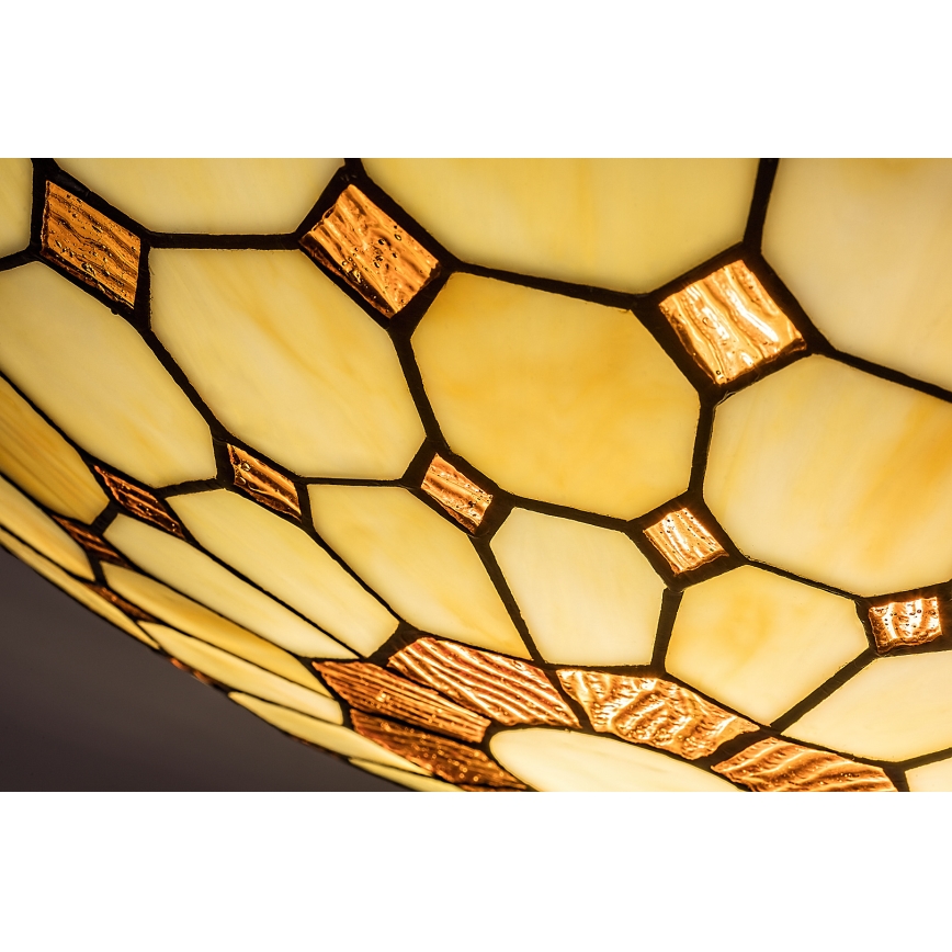 Brilagi - Tiffany vitrāžas stila griestu lampa DORAN 2xE27/60W/230V