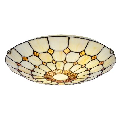 Brilagi - Tiffany vitrāžas stila griestu lampa DORAN 2xE27/60W/230V