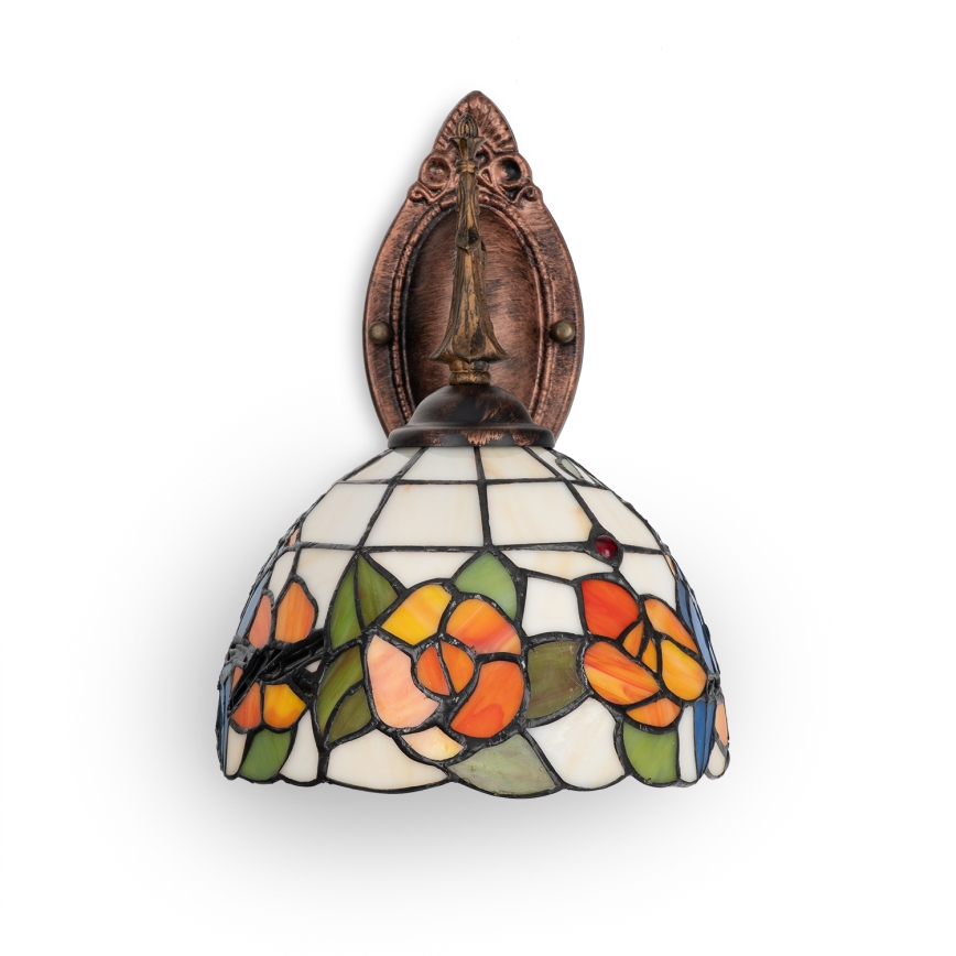 Brilagi - Tiffany vitražēta sienas lampa JUNGLE 1xE14/40W/230V