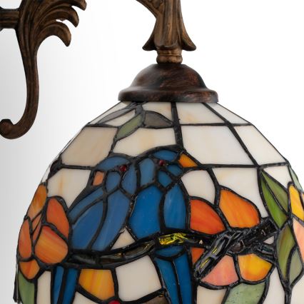 Brilagi - Tiffany vitražēta sienas lampa JUNGLE 1xE14/40W/230V