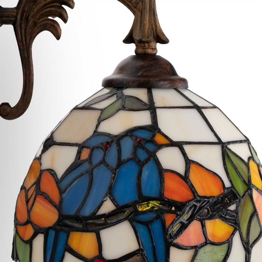 Brilagi - Tiffany vitražēta sienas lampa JUNGLE 1xE14/40W/230V