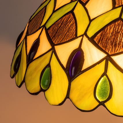 Brilagi - Tiffany vitražēta stāvlampa MARGARET 2xE27/60W/230V