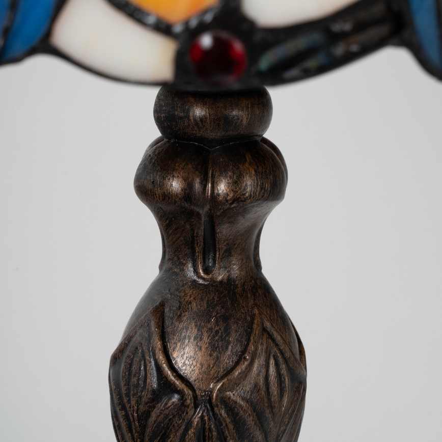 Brilagi - Tiffany vitražveida galda lampa JUNGLE 1xE27/60W/230V