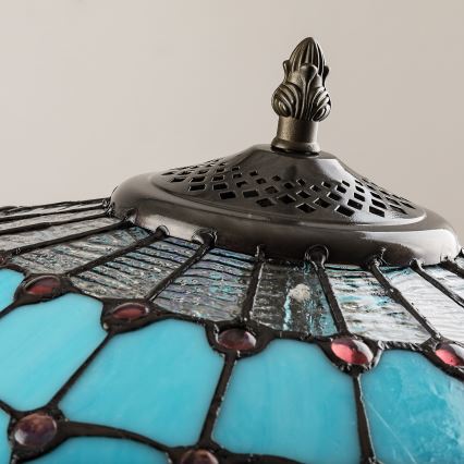 Brilagi - Tiffany vitražveida grīdas lampa LORAS 2xE27/60W/230V