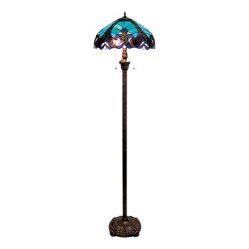 BRILAGI - Tiffany vitražveida stāvlampa CORAL 2xE27/60W/230V