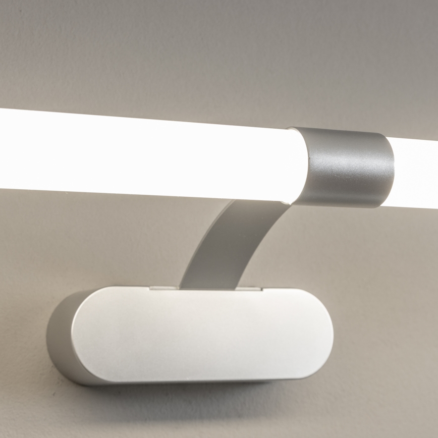 Brilagi - LED vannas istabas spoguļa apgaismojums 2 vienā TUBEO LED/8W/230V 60 cm IP44 sudraba