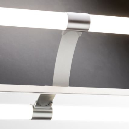 Brilagi - LED vannas istabas spoguļa apgaismojums 2 vienā TUBEO LED/8W/230V 60 cm IP44 sudraba
