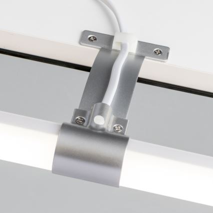 Brilagi - LED vannas istabas spoguļa apgaismojums 2 vienā TUBEO LED/8W/230V 60 cm IP44 sudraba