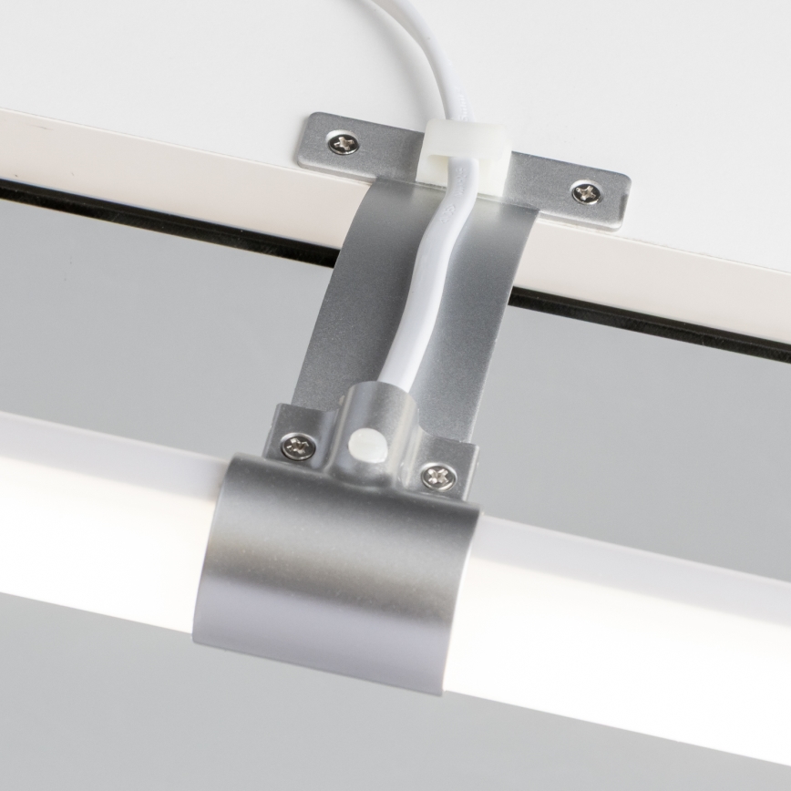 Brilagi - LED vannas istabas spoguļa apgaismojums 2 vienā TUBEO LED/8W/230V 60 cm IP44 sudraba